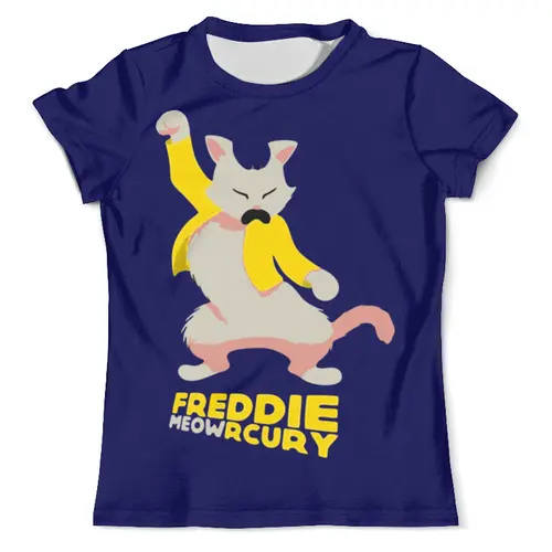 Заказать мужскую футболку в Москве. Футболка с полной запечаткой (мужская) Freddie Mercury      от T-shirt print  - готовые дизайны и нанесение принтов.