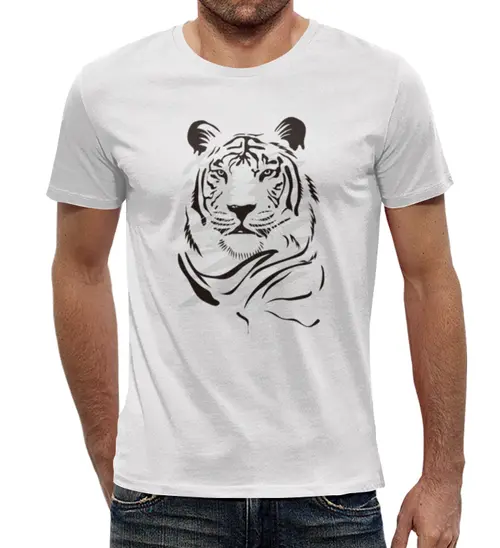Заказать мужскую футболку в Москве. Футболка с полной запечаткой (мужская) Тигры от THE_NISE  - готовые дизайны и нанесение принтов.