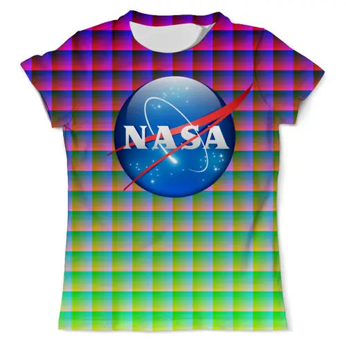 Заказать мужскую футболку в Москве. Футболка с полной запечаткой (мужская) NASA SPACE от Jimmy Flash - готовые дизайны и нанесение принтов.