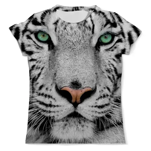 Заказать мужскую футболку в Москве. Футболка с полной запечаткой (мужская) Тигр  от cherdantcev - готовые дизайны и нанесение принтов.