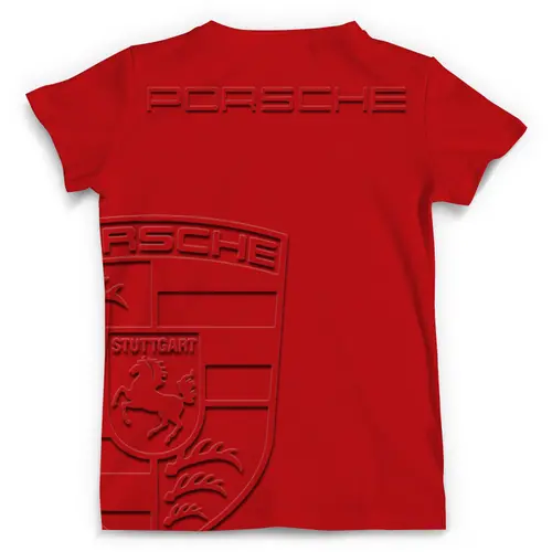 Заказать мужскую футболку в Москве. Футболка с полной запечаткой (мужская) Porsche Design от balden - готовые дизайны и нанесение принтов.