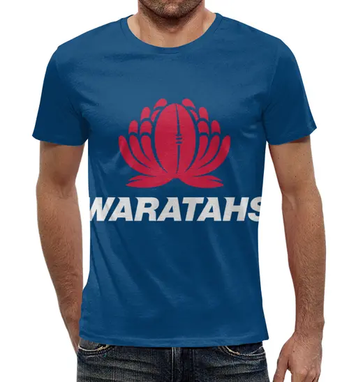 Заказать мужскую футболку в Москве. Футболка с полной запечаткой (мужская) Уаратаз регби от rugby - готовые дизайны и нанесение принтов.