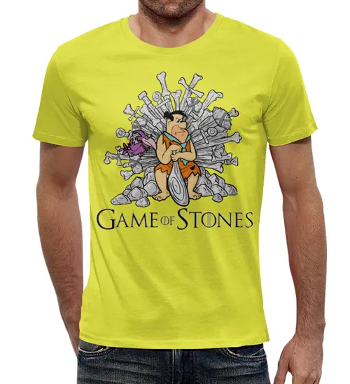 Заказать мужскую футболку в Москве. Футболка с полной запечаткой (мужская) Game of Stones  от T-shirt print  - готовые дизайны и нанесение принтов.