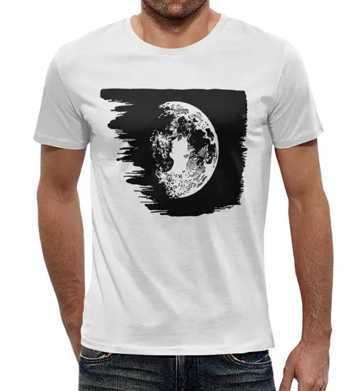 Заказать мужскую футболку в Москве. Футболка с полной запечаткой (мужская) Планета от THE_NISE  - готовые дизайны и нанесение принтов.