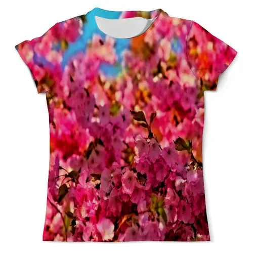 Заказать мужскую футболку в Москве. Футболка с полной запечаткой (мужская) Весенние цветы от THE_NISE  - готовые дизайны и нанесение принтов.