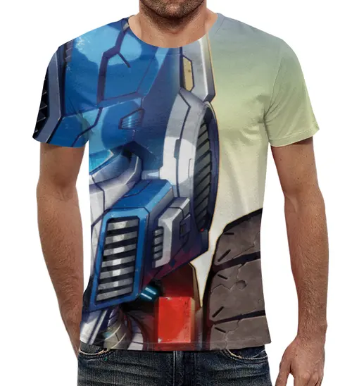Заказать мужскую футболку в Москве. Футболка с полной запечаткой (мужская) Transformers от balden - готовые дизайны и нанесение принтов.