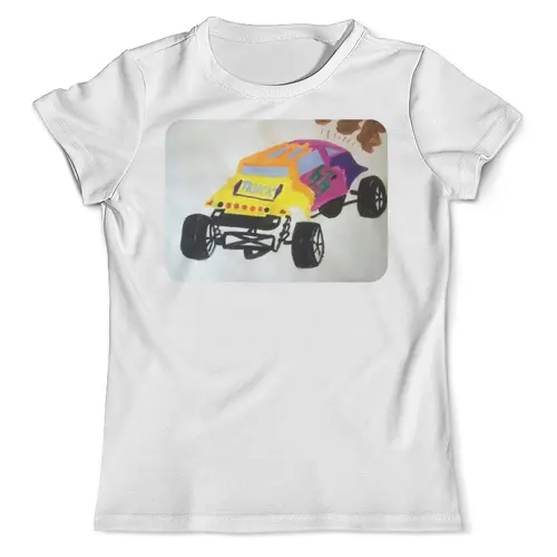 Заказать мужскую футболку в Москве. Футболка с полной запечаткой (мужская) гоночная машинка от mrs-snit@yandex.ru - готовые дизайны и нанесение принтов.