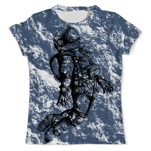 Заказать мужскую футболку в Москве. Футболка с полной запечаткой (мужская) SPACE OPEN !!! от Алексс Неро - готовые дизайны и нанесение принтов.