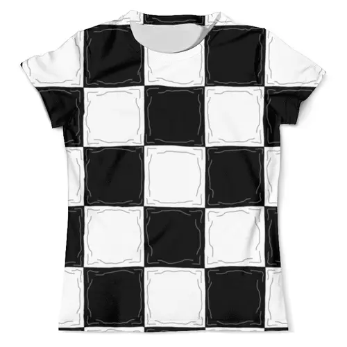 Заказать мужскую футболку в Москве. Футболка с полной запечаткой (мужская) Чёрно-белое от YuG Atn - готовые дизайны и нанесение принтов.