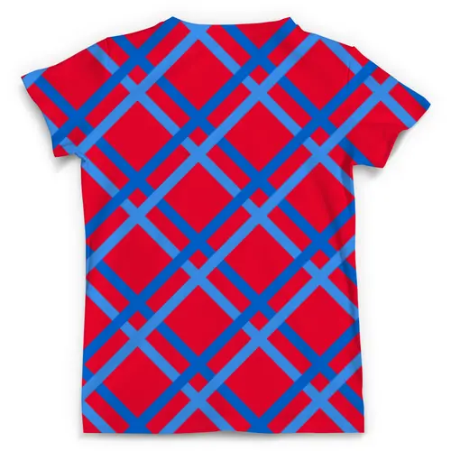 Заказать мужскую футболку в Москве. Футболка с полной запечаткой (мужская) Сине-голубые линии от THE_NISE  - готовые дизайны и нанесение принтов.