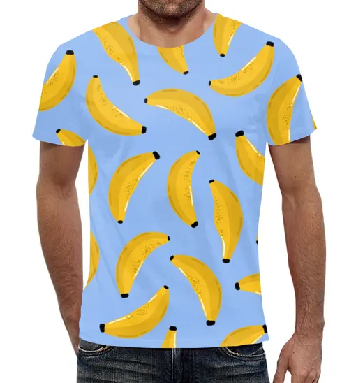 Заказать мужскую футболку в Москве. Футболка с полной запечаткой (мужская) Бананамама от T-shirt print  - готовые дизайны и нанесение принтов.
