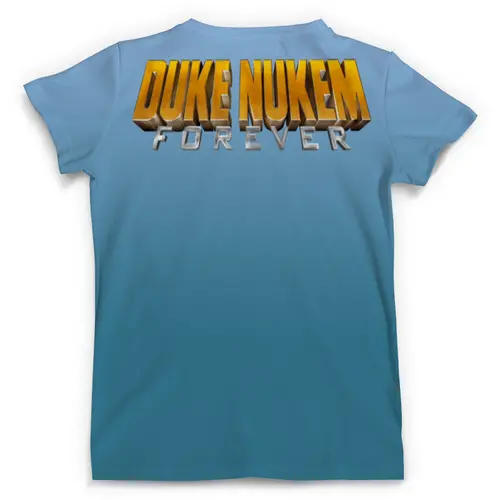Заказать мужскую футболку в Москве. Футболка с полной запечаткой (мужская) Duke Nukem&Shark от balden - готовые дизайны и нанесение принтов.