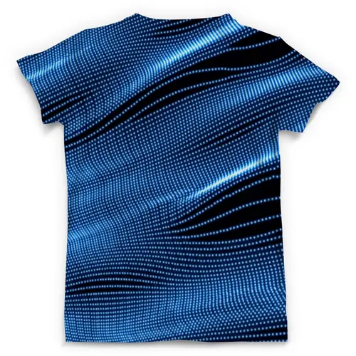 Заказать мужскую футболку в Москве. Футболка с полной запечаткой (мужская) Звуковые волны от THE_NISE  - готовые дизайны и нанесение принтов.