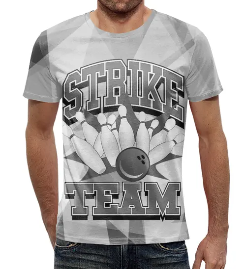 Заказать мужскую футболку в Москве. Футболка с полной запечаткой (мужская) Strike Team от balden - готовые дизайны и нанесение принтов.