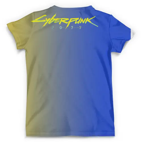 Заказать мужскую футболку в Москве. Футболка с полной запечаткой (мужская) Cyberpunk 2077   от T-shirt print  - готовые дизайны и нанесение принтов.