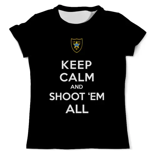Заказать мужскую футболку в Москве. Футболка с полной запечаткой (мужская) Shoot 'Em ALL от Рустам Юсупов - готовые дизайны и нанесение принтов.