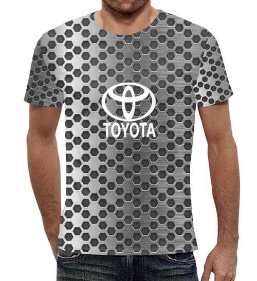Заказать мужскую футболку в Москве. Футболка с полной запечаткой (мужская) Toyota от THE_NISE  - готовые дизайны и нанесение принтов.