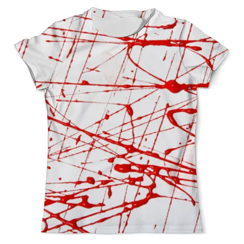 Заказать мужскую футболку в Москве. Футболка с полной запечаткой (мужская) Краска от RED'S - готовые дизайны и нанесение принтов.
