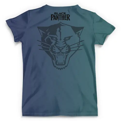 Заказать мужскую футболку в Москве. Футболка с полной запечаткой (мужская) Black Panther от balden - готовые дизайны и нанесение принтов.