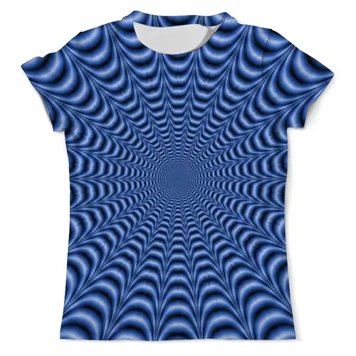 Заказать мужскую футболку в Москве. Футболка с полной запечаткой (мужская) Optical Illusion от Jimmy Flash - готовые дизайны и нанесение принтов.