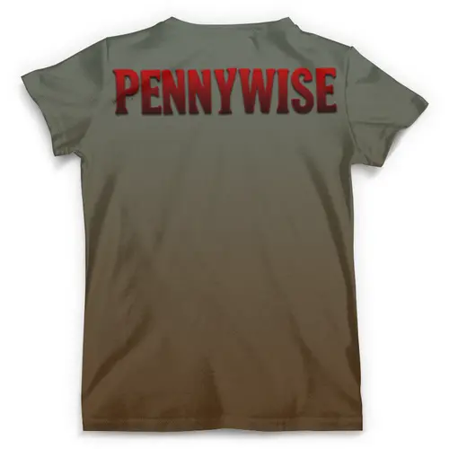 Заказать мужскую футболку в Москве. Футболка с полной запечаткой (мужская) Pennywise  от ПРИНТЫ ПЕЧАТЬ  - готовые дизайны и нанесение принтов.
