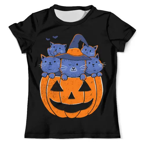 Заказать мужскую футболку в Москве. Футболка с полной запечаткой (мужская) Halloween         от T-shirt print  - готовые дизайны и нанесение принтов.