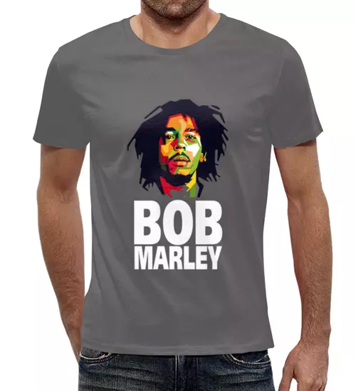 Заказать мужскую футболку в Москве. Футболка с полной запечаткой (мужская) Bob Marley от Сергей Сафронов - готовые дизайны и нанесение принтов.