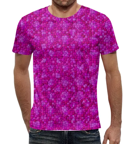 Заказать мужскую футболку в Москве. Футболка с полной запечаткой (мужская) purple от Vadim Koval - готовые дизайны и нанесение принтов.