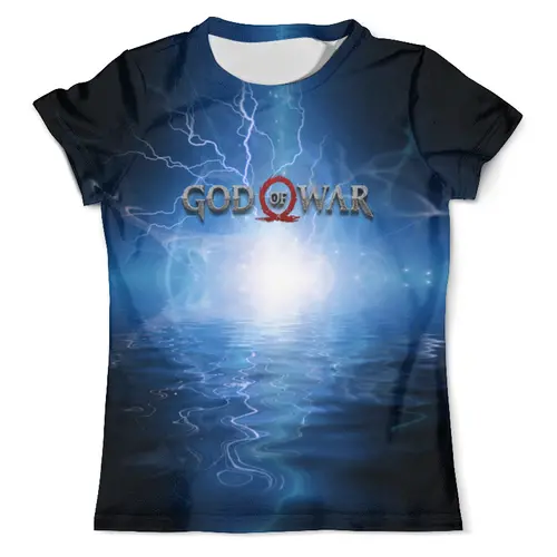 Заказать мужскую футболку в Москве. Футболка с полной запечаткой (мужская) God of War от THE_NISE  - готовые дизайны и нанесение принтов.