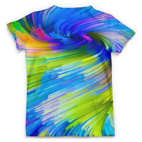 Заказать мужскую футболку в Москве. Футболка с полной запечаткой (мужская) Abstract Rainbow от Дана Столыпина - готовые дизайны и нанесение принтов.