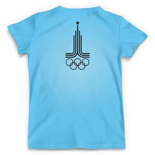 Заказать мужскую футболку в Москве. Футболка с полной запечаткой (мужская) Олимпийский мишка     от T-shirt print  - готовые дизайны и нанесение принтов.