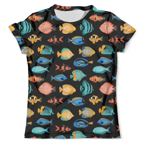 Заказать мужскую футболку в Москве. Футболка с полной запечаткой (мужская) FishDesign от balden - готовые дизайны и нанесение принтов.