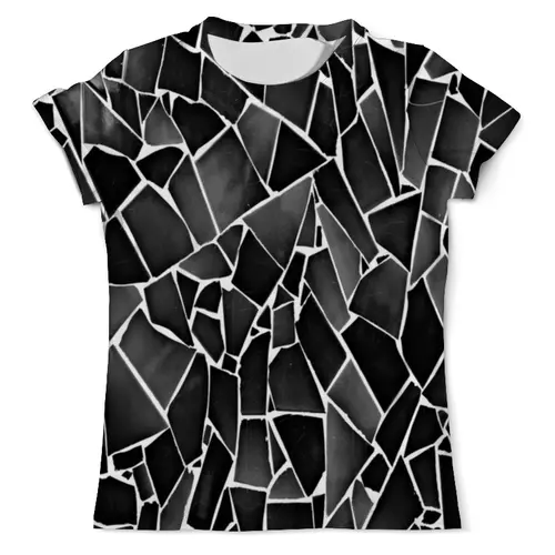Заказать мужскую футболку в Москве. Футболка с полной запечаткой (мужская) Черно-белая мозаика от THE_NISE  - готовые дизайны и нанесение принтов.
