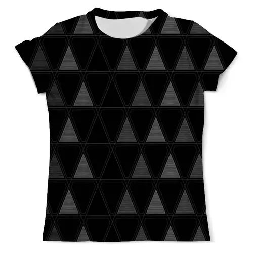 Заказать мужскую футболку в Москве. Футболка с полной запечаткой (мужская) треугольник от THE_NISE  - готовые дизайны и нанесение принтов.