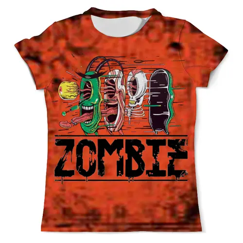 Заказать мужскую футболку в Москве. Футболка с полной запечаткой (мужская) Zombie от ПРИНТЫ ПЕЧАТЬ  - готовые дизайны и нанесение принтов.