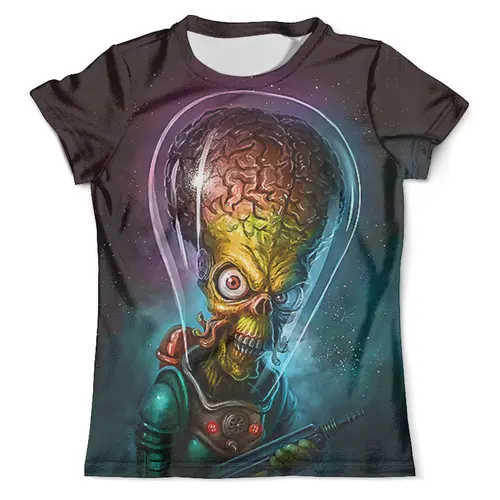 Заказать мужскую футболку в Москве. Футболка с полной запечаткой (мужская) Mars Attacks  от T-shirt print  - готовые дизайны и нанесение принтов.