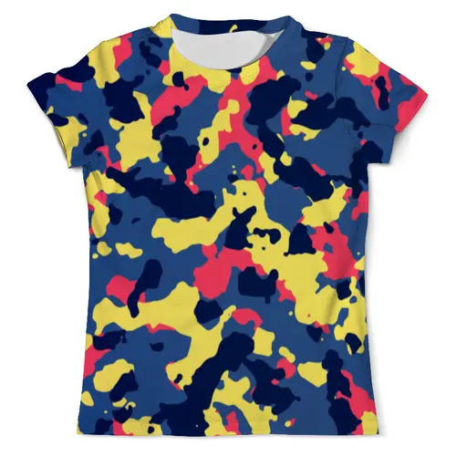 Заказать мужскую футболку в Москве. Футболка с полной запечаткой (мужская) camouflage color от THE_NISE  - готовые дизайны и нанесение принтов.