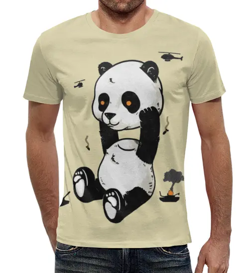 Заказать мужскую футболку в Москве. Футболка с полной запечаткой (мужская) Animal Art от Leichenwagen - готовые дизайны и нанесение принтов.