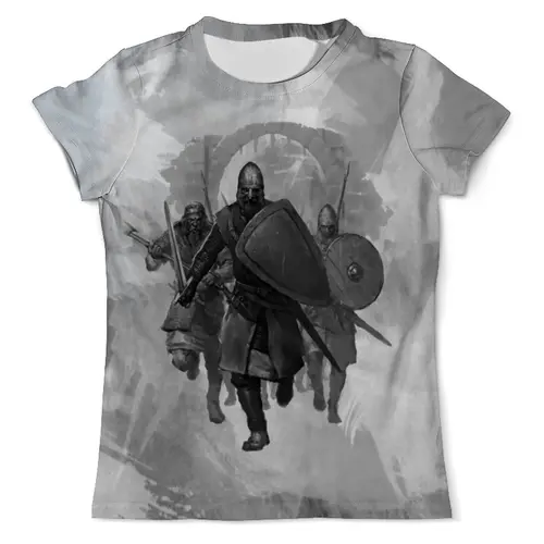 Заказать мужскую футболку в Москве. Футболка с полной запечаткой (мужская) Варяги  (1) от T-shirt print  - готовые дизайны и нанесение принтов.
