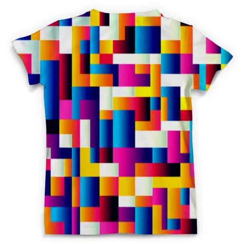 Заказать мужскую футболку в Москве. Футболка с полной запечаткой (мужская) Pixel Color от Fonzo - готовые дизайны и нанесение принтов.
