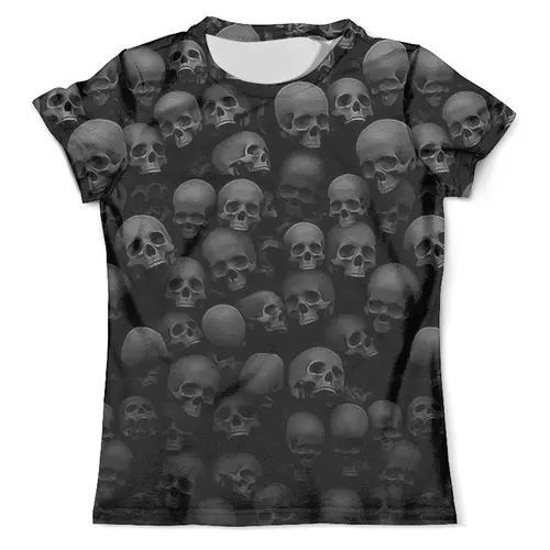 Заказать мужскую футболку в Москве. Футболка с полной запечаткой (мужская) BlackSkull  от balden - готовые дизайны и нанесение принтов.