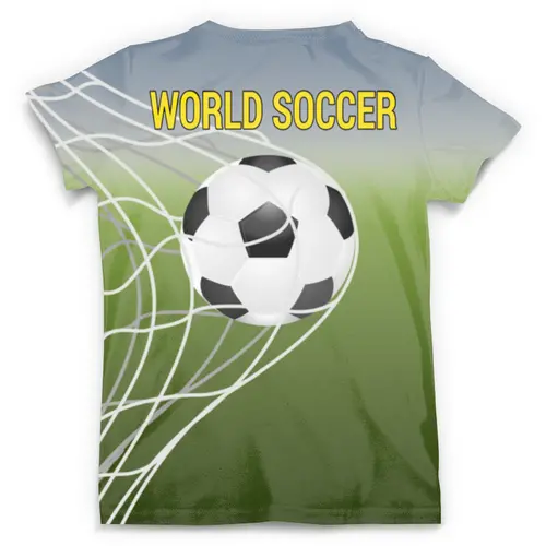 Заказать мужскую футболку в Москве. Футболка с полной запечаткой (мужская) World Soccer_ от balden - готовые дизайны и нанесение принтов.