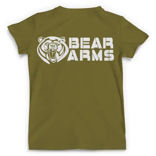 Заказать мужскую футболку в Москве. Футболка с полной запечаткой (мужская) Bear Arms от Leichenwagen - готовые дизайны и нанесение принтов.