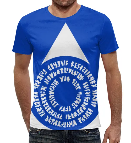 Заказать мужскую футболку в Москве. Футболка с полной запечаткой (мужская) Азориус от Виталий Гротескъ - готовые дизайны и нанесение принтов.