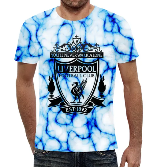 Заказать мужскую футболку в Москве. Футболка с полной запечаткой (мужская) Liverpool от THE_NISE  - готовые дизайны и нанесение принтов.