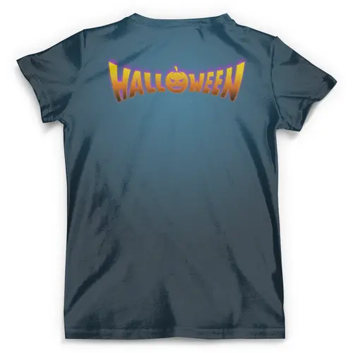 Заказать мужскую футболку в Москве. Футболка с полной запечаткой (мужская) HALLOWEEN Demon от balden - готовые дизайны и нанесение принтов.