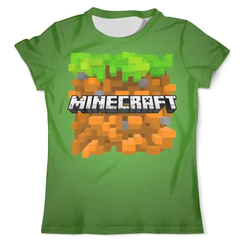Заказать мужскую футболку в Москве. Футболка с полной запечаткой (мужская) Minecraft   от T-shirt print  - готовые дизайны и нанесение принтов.