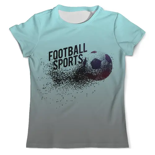 Заказать мужскую футболку в Москве. Футболка с полной запечаткой (мужская) Футбол от T-shirt print  - готовые дизайны и нанесение принтов.