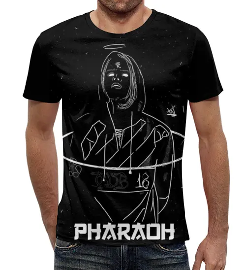 Заказать мужскую футболку в Москве. Футболка с полной запечаткой (мужская) Pharaoh от rur1k1337 - готовые дизайны и нанесение принтов.
