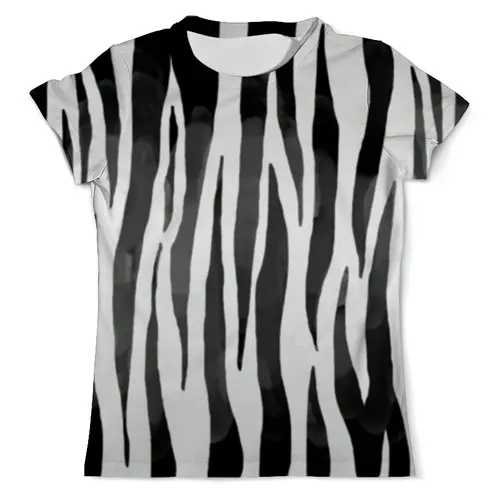 Заказать мужскую футболку в Москве. Футболка с полной запечаткой (мужская) Раскрас зебры от megashmot - готовые дизайны и нанесение принтов.